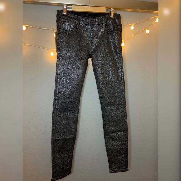 1921 Black glitter skinny jeans - Picture 2 of 4